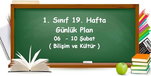 2022-2023 Eğitim Öğretim Yılı 1. Sınıf 19. Hafta Günlük Planlar